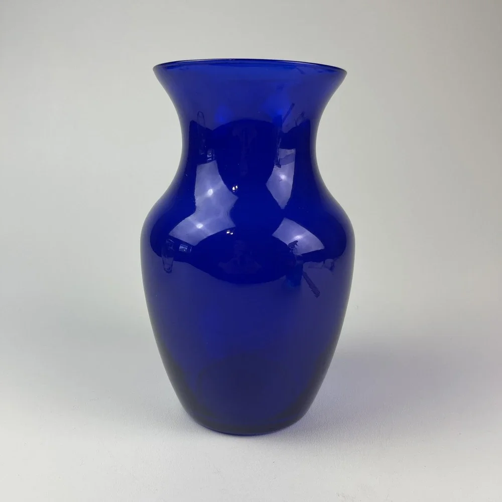 Blue Glass Vase 8